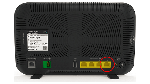 Hand inserting cable into socket