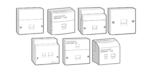 Line drawing of master socker