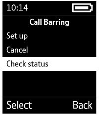 Check call barring status