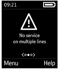 No service on multiple lines