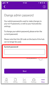 Changing the admin password on the BT Smart Hub 2