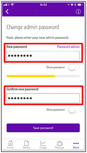 Changing the admin password on the BT Smart Hub 2